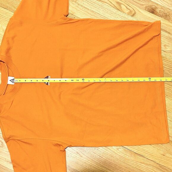 Nike ACG Lungs Men’s Size L Orange White Long Sleeve Crew Neck Tee T-Shirt - Picture 6 of 8